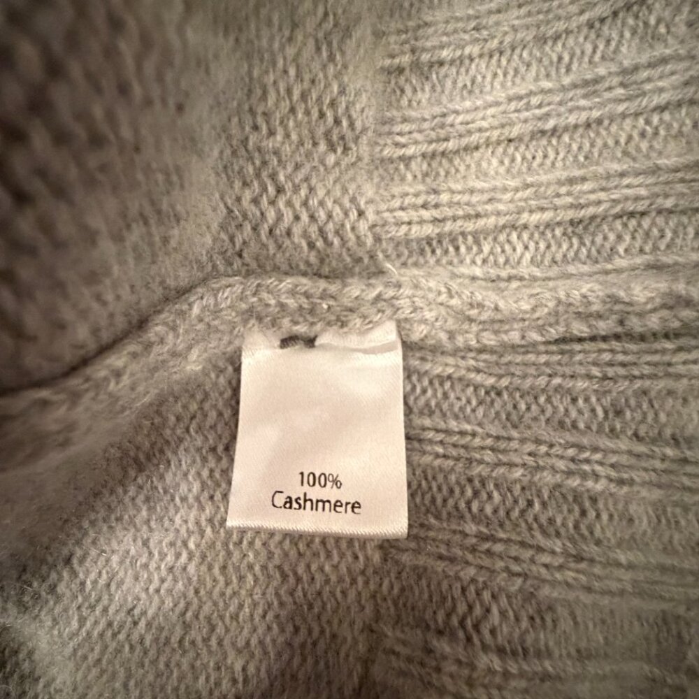 Bartolini Gray 100% Cashmere Turtleneck Sweater Size S Made in Italy - Picture 6 of 11